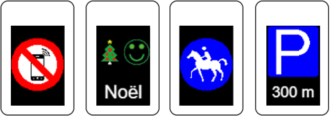 panneau d’informations