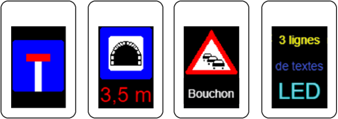 panneau d’informations